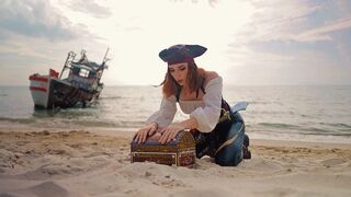 The real treasure was under the panties of Captain Sweetie Fox, who loves rough sex