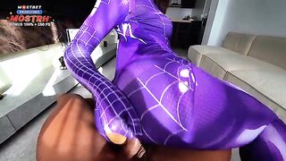 Mary J steals Miles Morales' powers and gets creampied multiple times