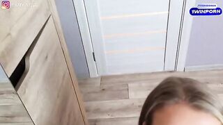 A pretty woman, inspired by the stunning SWife Katy, tries on sexy underwear