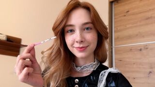 If the maid is pregnant after a creampie, fuck her hard again