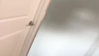 Spying on the sexy goth step sister with big tits is irresistible