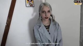 A random girl scared me, fortunately, turned out to be a nymphomaniac and fucked me