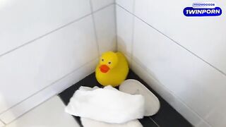 My stepmom caught me jerking off in the bathtub, she helped me out