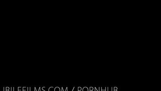 Two sexy lesbians have a hot lesbian sex session at night in the bedroom