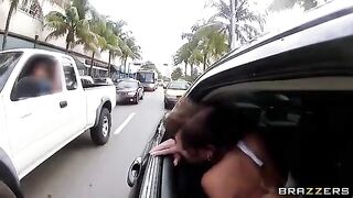 The guy with friends fucked two whores in their car