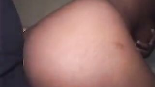 A sexy brunette with big natural tits gets fucked hard by a negro