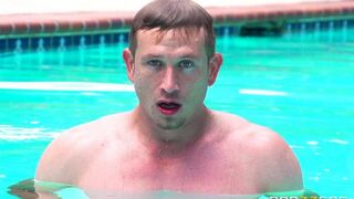I wanted to get a tan and I got sex by the pool