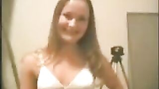 A pretty young girl gets fucked at home