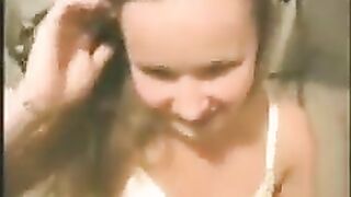 A pretty young girl gets fucked at home