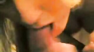 The guy received a blowjob from his girlfriend, who was very sexy and charming