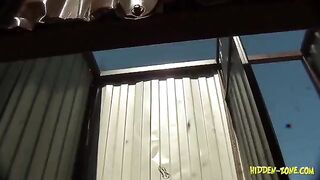 A girl was shot by a camera at the beach house