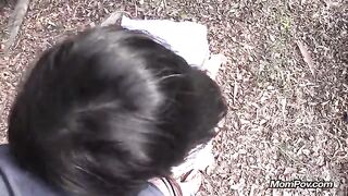 A hot girl I met in the forest, let's get intimate outdoors