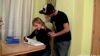The girl came to her brother and gave herself to him
