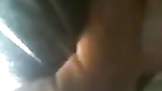 The guy pressed the ass of the chick in the bus, showcasing intense passion