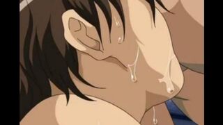 Nymphos get spanked and fucked in an epic hentai scene
