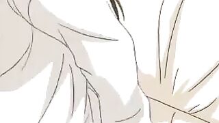 Nymphos get spanked and fucked in an epic hentai scene