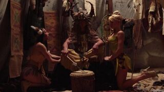 The red-skinned heroines of the fairy tale get fucked in a spank bang
