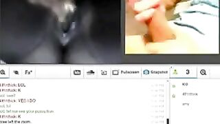 A husband and wife satisfy their sexual needs on webcam