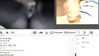 A husband and wife satisfy their sexual needs on webcam