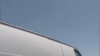 The sexy girl got into a car accident, two guys took advantage of her