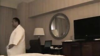 A young girl was undressed in the hotel room for sex