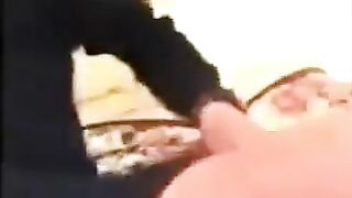The dad punishes his daughter for poor performance at home