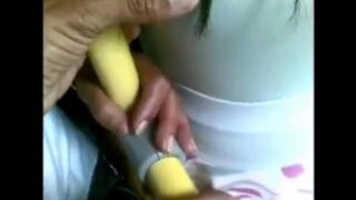 A guy crumpled appetizing girls in a bus
