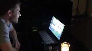 The wife got excited after watching porn and attacked her husband’s cock