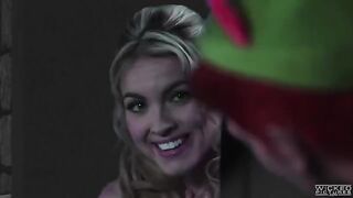 Blonde beauty Keira Nicole fucked hard by a huge cock in bedroom