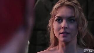 Blonde beauty Keira Nicole fucked hard by a huge cock in bedroom