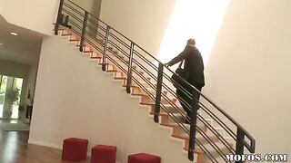 A black-skinned man fucks a woman who is married