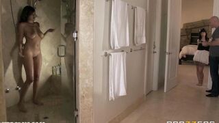 Johnny Sins just could not restrain his cock and fucked a girl hard