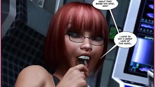 Comic book with porn featuring monsters from another world, brought to life in stunning visuals