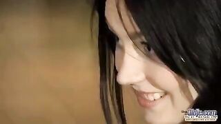 A girl is having fun with an older man who has a lot of experience