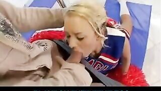 A girl with gymnast’s body is sitting on the twine