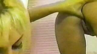 A couple of cute girls have fun in the shower with toys
