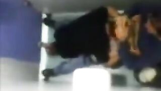 The camera left in the toilet has captured some intense action