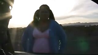 A fat woman with big tits fucks like a stallion