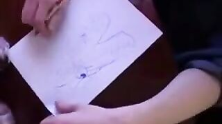 Instead of lessons, the Russian guy screwed his mom in pantyhose