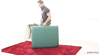 A masseur got a bit too horny while giving a massage to his client
