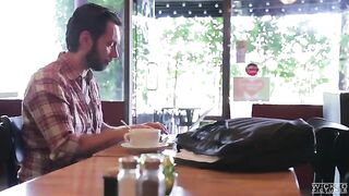 Guy met an Asian beauty in the cafe and fucked her hard