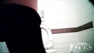 Camera in the toilet, do not look! Piss in the mall. Camera in the toilet - don't peek!
