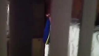 A guy shoots his neighbors having sex with a hidden camera