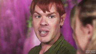 Two mermaids suck Peter Pan’s cock in a hot FFM threesome