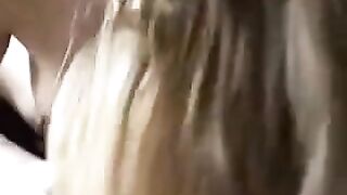 The girl has a great time while fucking at home on the bed