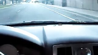 Nikki makes a blowjob right in the car, it’s daring!
