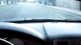 Nikki makes a blowjob right in the car, it’s daring!