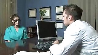 Nurses have perverted sex with their patients in the hospital room