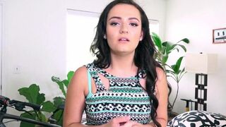 A pretty young girl is having great sex with her boyfriend