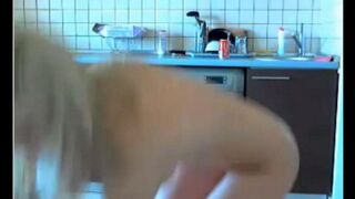 The young beauty has a video chat and masturbates live on camera